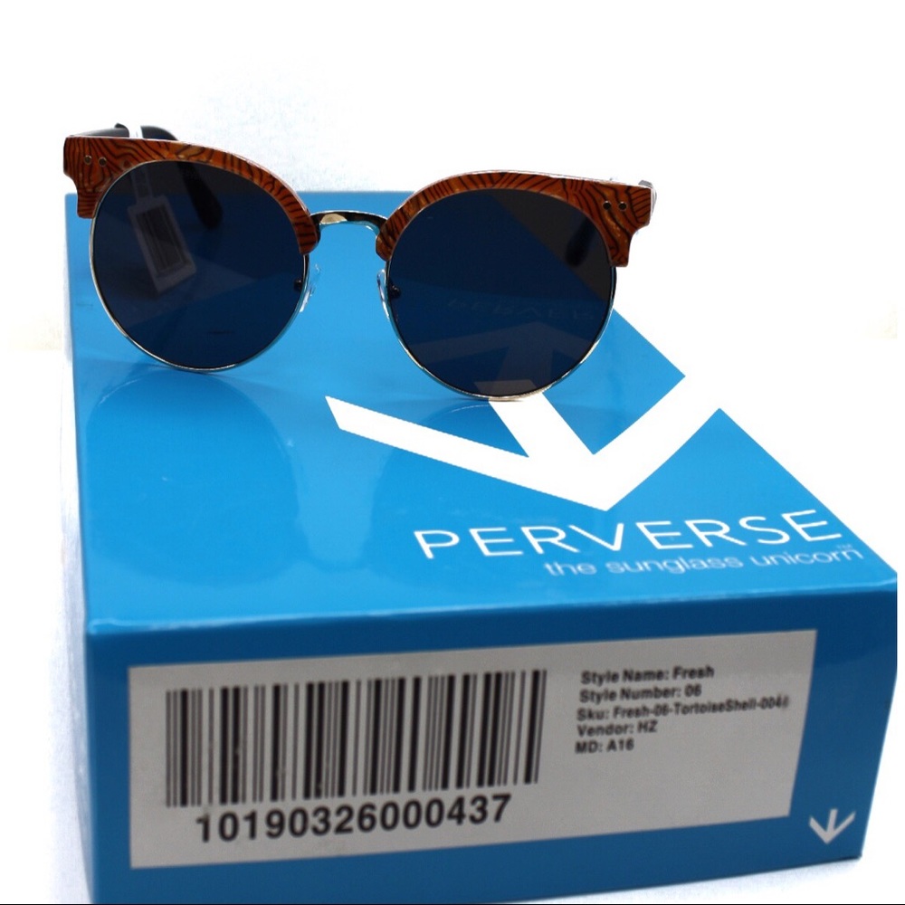 Perverse Fresh Tortoiseshell UV Sunglasses NWT - Picture 3 of 8